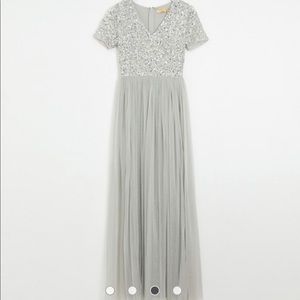 Maya's embellished bridesmaid/ prom dress.
